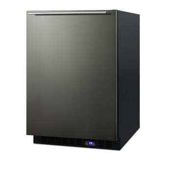Summit 24" 4.72 cu.ft. Black Stainless Steel Compact Freezer — thumbnail 5