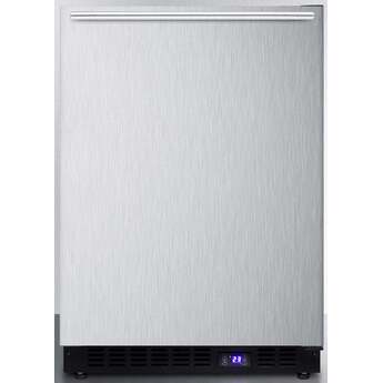 Summit 24" 4.72 cu. ft. Stainless Steel Undercounter Compact Freezer