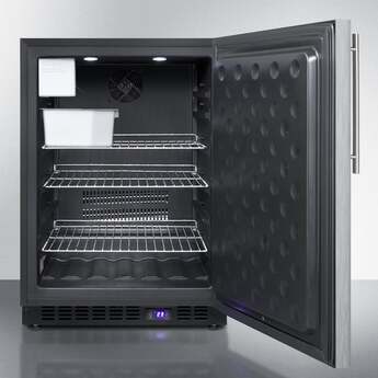 Summit 24" 4.72 cu. ft. Stainless Steel Undercounter Compact Freezer — thumbnail 4