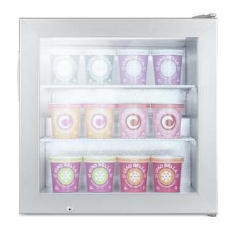 Summit Commercial 2.0 Cu. Ft. Stainless Steel Frame Glass Door Compact Display Freezer — thumbnail 7