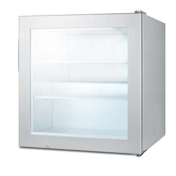 Summit Commercial 2.0 Cu. Ft. Stainless Steel Frame Glass Door Compact Display Freezer — thumbnail 6