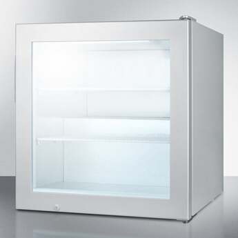 Summit Commercial 2.0 Cu. Ft. Stainless Steel Frame Glass Door Compact Display Freezer — thumbnail 7
