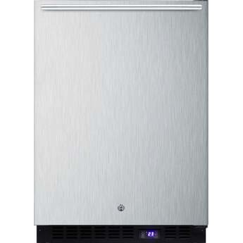 Summit 24" 4.72 cu. ft. Stainless Steel Undercounter Compact Freezer