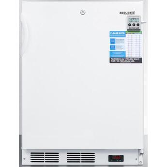 Summit Accucold 24" 3.5 Cu. Ft. White Laboratory Chest Freezer - ADA Compliant