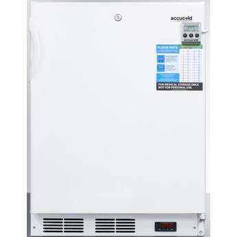 Summit Accucold 24" 3.5 Cu. Ft. White Laboratory Chest Freezer - ADA Compliant