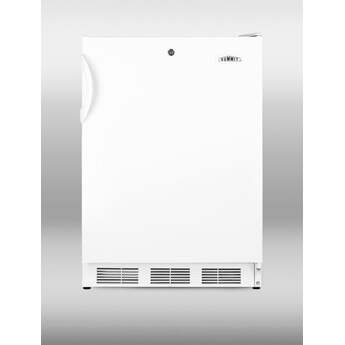 Summit 24" 3.5 cu. ft. White Undercounter Compact Freezer - ADA Compliant — thumbnail 2