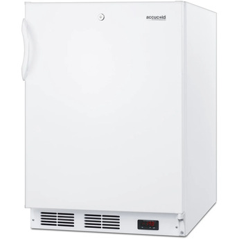Summit 24" 3.5 cu. ft. White Undercounter Compact Freezer - ADA Compliant — thumbnail 4