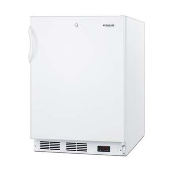 Summit 24" 3.5 cu. ft. White Undercounter Compact Freezer - ADA Compliant — thumbnail 5