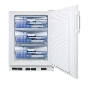 Summit 24" 3.5 cu. ft. White Undercounter Compact Freezer - ADA Compliant — thumbnail 6