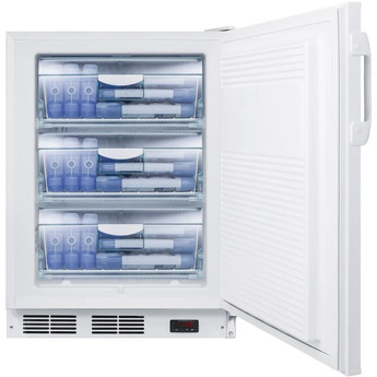 Summit 24" 3.5 cu. ft. White Undercounter Compact Freezer - ADA Compliant — thumbnail 7