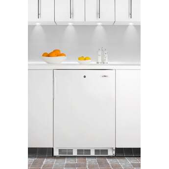 Summit 24" 3.5 cu. ft. White Undercounter Compact Freezer - ADA Compliant
