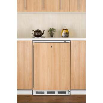 Summit 24" 3.5 cu. ft. Custom Panel Undercounter Compact Freezer
