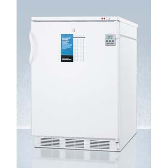 Summit Accucold PLUS2 24" 3.2 cu.ft. White with Lock Pharmaceutical Counter Height Compact Freezer — thumbnail 2