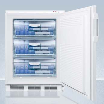 Summit Accucold PLUS2 24" 3.2 cu.ft. White with Lock Pharmaceutical Counter Height Compact Freezer — thumbnail 5