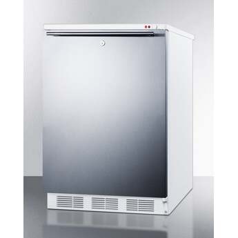 Summit 24" 3.5 cu. ft. Stainless Steel Undercounter Compact Freezer