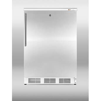 Summit 24" 3.5 cu. ft. Stainless Steel Undercounter Compact Freezer — thumbnail 3
