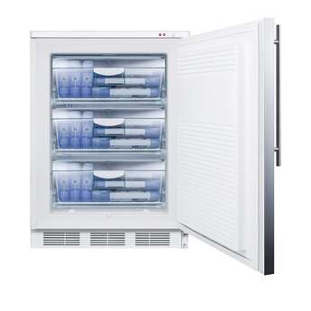 Summit 24" 3.5 cu. ft. Stainless Steel Undercounter Compact Freezer — thumbnail 4