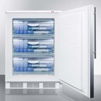 Summit 24" 3.5 cu. ft. Stainless Steel Undercounter Compact Freezer — thumbnail 6