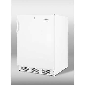 Summit AccuCold 32" 3.5 cu. ft. White Undercounter Compact Freezer - ADA Compliant