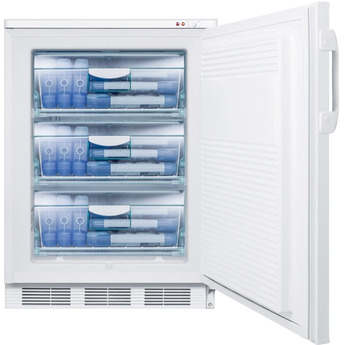 Summit Accucold PLUS2 24" 3.2 cu.ft. White with Lock Built-In Pharmaceutical Undercounter Compact Freezer - ADA Compliant — thumbnail 7