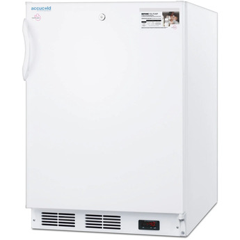 Summit Accucold MOMCUBE 24" 3.5 cu.ft. White Built-In Undercounter Breast Milk Freezer - ADA Compliant — thumbnail 4