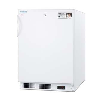 Summit Accucold MOMCUBE 24" 3.5 cu.ft. White Built-In Undercounter Breast Milk Freezer - ADA Compliant — thumbnail 5