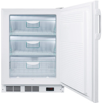 Summit Accucold MOMCUBE 24" 3.5 cu.ft. White Built-In Undercounter Breast Milk Freezer - ADA Compliant — thumbnail 7
