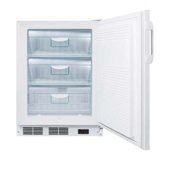 Summit Accucold MOMCUBE 24" 3.5 cu.ft. White Built-In Undercounter Breast Milk Freezer - ADA Compliant — thumbnail 8