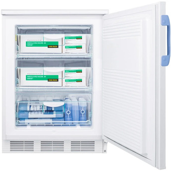 Summit Accucold 24" 3.2 Cu. Ft. White Built-In Compact Freezer - ADA Compliant — thumbnail 3