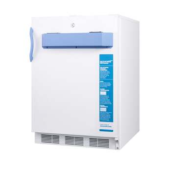 Summit Accucold 24" 3.2 Cu. Ft. White Built-In Compact Freezer - ADA Compliant — thumbnail 5
