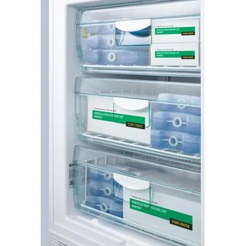 Summit Accucold 24" 3.2 Cu. Ft. White Built-In Compact Freezer - ADA Compliant — thumbnail 6
