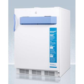 Summit Accucold 24" 3.2 Cu. Ft. White Built-In Compact Freezer - ADA Compliant — thumbnail 8