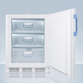 Summit Accucold 24" 3.2 Cu. Ft. White Built-In Compact Freezer - ADA Compliant — thumbnail 9