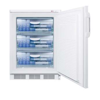 Summit Accucold PLUS2 24" 3.2 cu.ft. White with Lock Built-In Pharmaceutical Compact Freezer — thumbnail 3