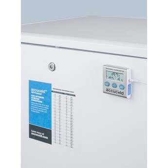 Summit Accucold PLUS2 24" 3.2 cu.ft. White with Lock Built-In Pharmaceutical Compact Freezer — thumbnail 5