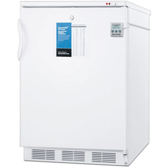 Summit Accucold PLUS2 24" 3.2 cu.ft. White with Lock Built-In Pharmaceutical Compact Freezer — thumbnail 6