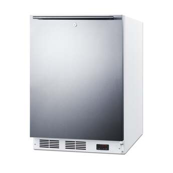 Summit AccuCold 24" 3.5 cu. ft. Stainless Steel Built-In Undercounter Pharmaceutical Freezer - ADA Compliant — thumbnail 3