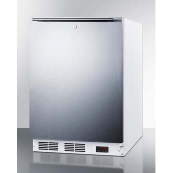 Summit AccuCold 24" 3.5 cu. ft. Stainless Steel Built-In Undercounter Pharmaceutical Freezer - ADA Compliant — thumbnail 4
