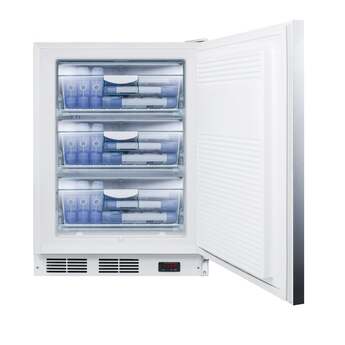 Summit AccuCold 24" 3.5 cu. ft. Stainless Steel Built-In Undercounter Pharmaceutical Freezer - ADA Compliant — thumbnail 5