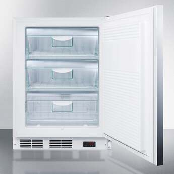 Summit AccuCold 24" 3.5 cu. ft. Stainless Steel Built-In Undercounter Pharmaceutical Freezer - ADA Compliant — thumbnail 6