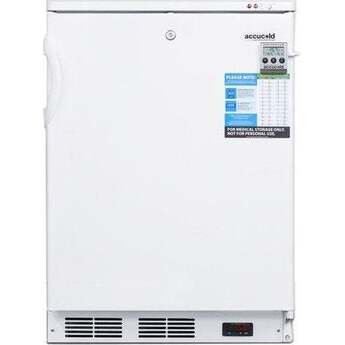 Summit Accucold 24" 3.2 Cu. Ft. White Built-In Compact Freezer