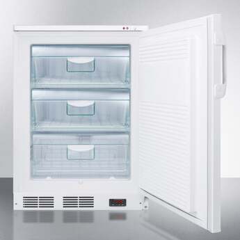 Summit Accucold 24" 3.2 Cu. Ft. White Built-In Compact Freezer — thumbnail 3