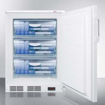 Summit Accucold 24" 3.2 Cu. Ft. White Built-In Compact Freezer — thumbnail 5