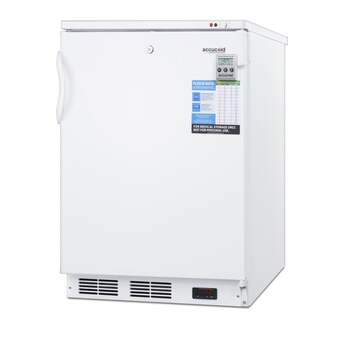 Summit Accucold 24" 3.2 Cu. Ft. White Built-In Compact Freezer — thumbnail 6