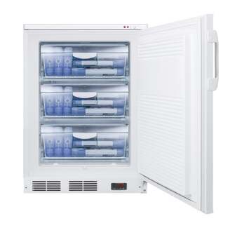 Summit Accucold 24" 3.2 Cu. Ft. White Built-In Compact Freezer — thumbnail 7