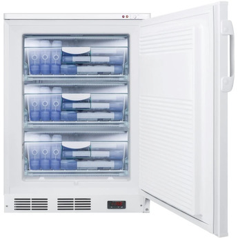 Summit Accucold 24" 3.2 Cu. Ft. White Built-In Compact Freezer — thumbnail 8