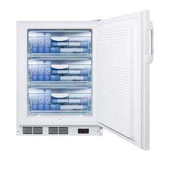 Summit Accucold PLUS2 24" 3.2 cu.ft. White with Lock Pharmaceutical Compact Freezer - ADA Compliant — thumbnail 5