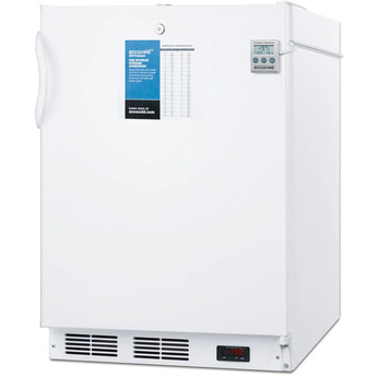 Summit Accucold PLUS2 24" 3.2 cu.ft. White with Lock Pharmaceutical Compact Freezer - ADA Compliant — thumbnail 8