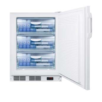 Summit Accucold PRO 24" 3.2 cu.ft. White with Lock Pharmaceutical Compact Freezer - ADA Compliant — thumbnail 2