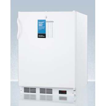 Summit Accucold PRO 24" 3.2 cu.ft. White with Lock Pharmaceutical Compact Freezer - ADA Compliant — thumbnail 4